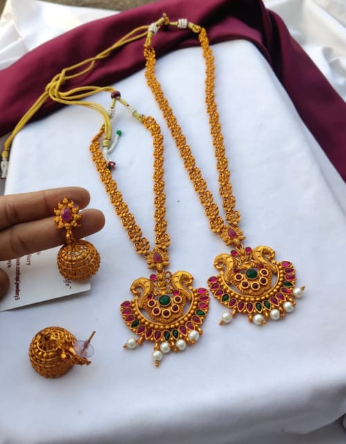 Temple semi bridal set