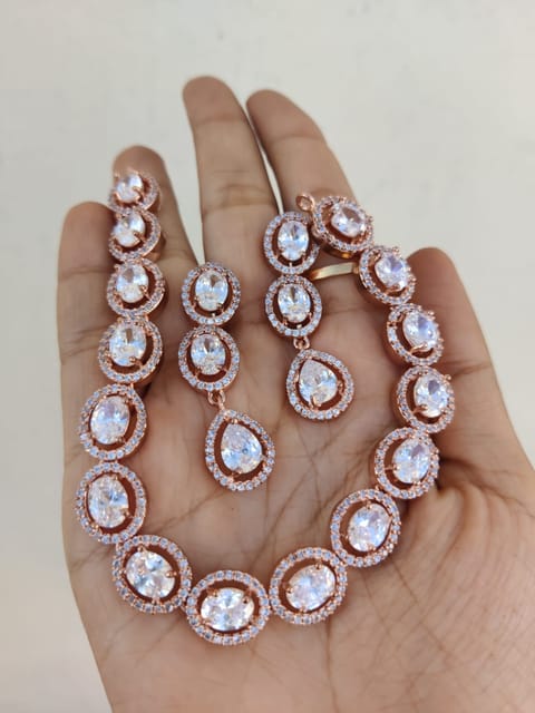 Rose gold necklace