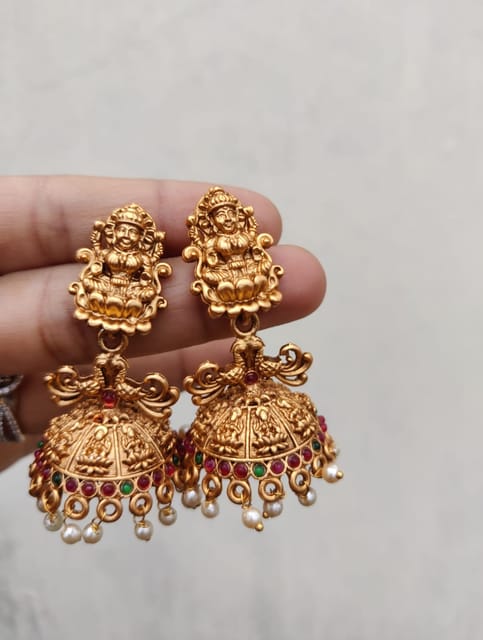Temple lakshmi jhumki