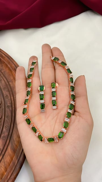 Green rose gold color ad