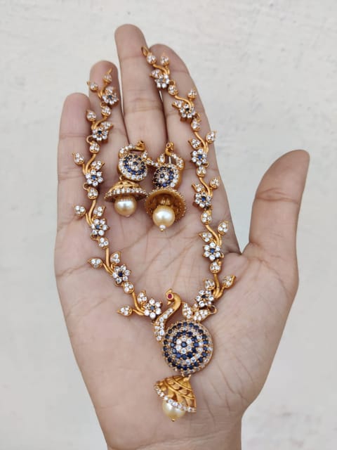 Blue cz set