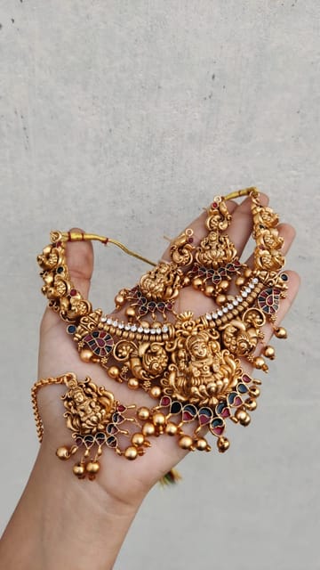 Meenakari set temple