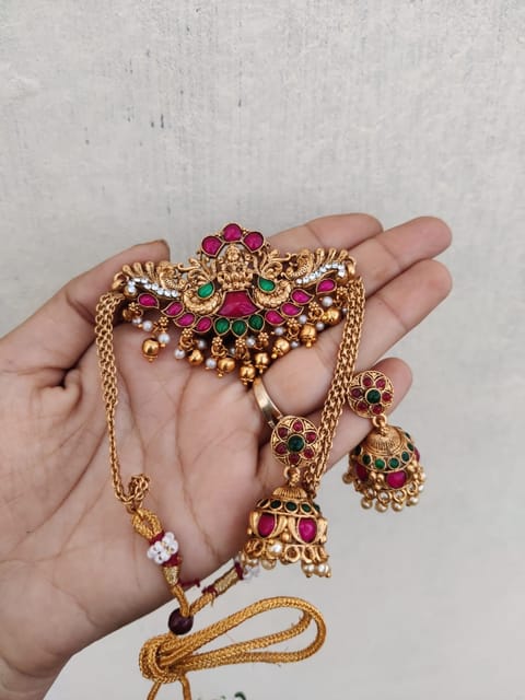 Meenakari temple set