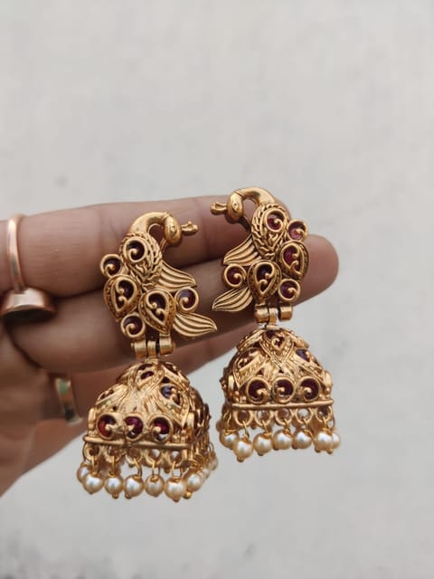 Peacock jhumki