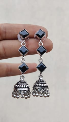 Oxidised jhumki