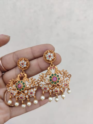 Cz gold stud