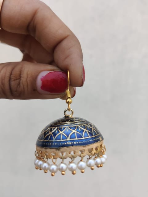 Meenakari jhumki