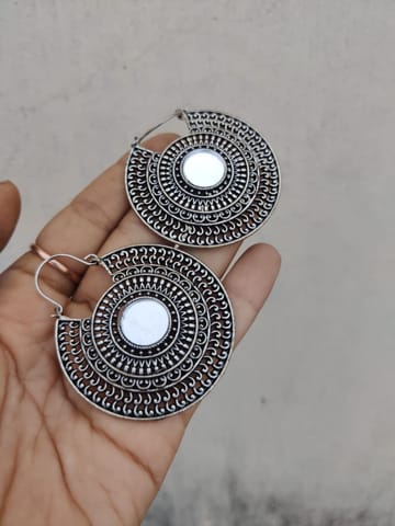 Mirror Chandbali jhumki