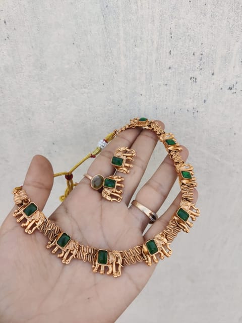 Green elephant set