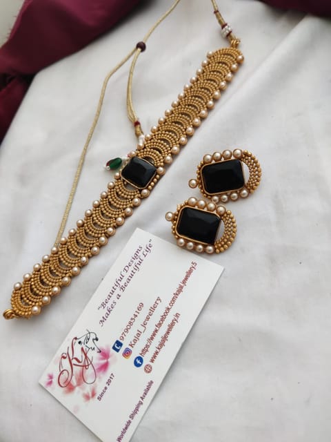 Black kemp guttapusulu set
