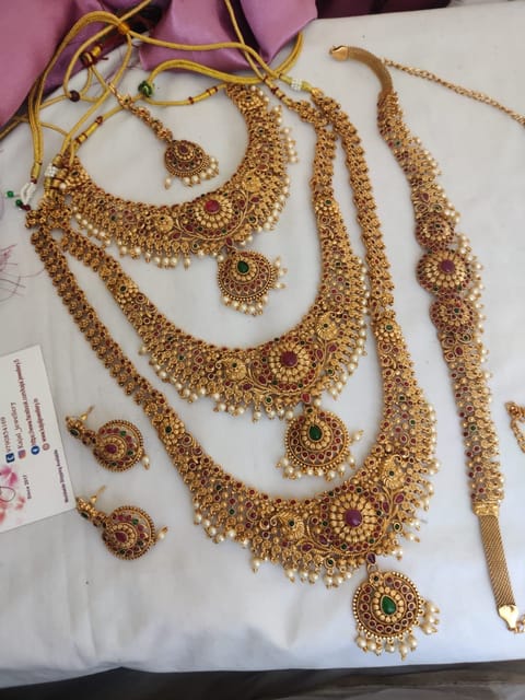 Three layer semi bridal set