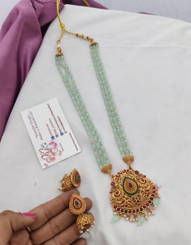 Long mango new harram beads set