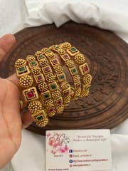 Round matte bangles set of 6