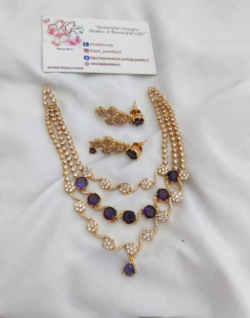 Ad gold with blue design three layer