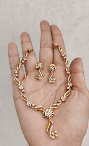 White Cz set