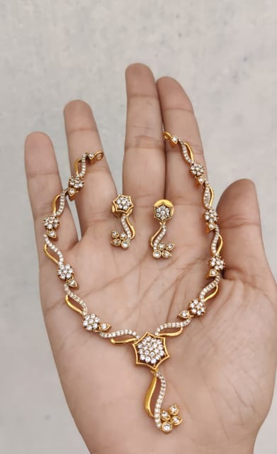 White Cz set