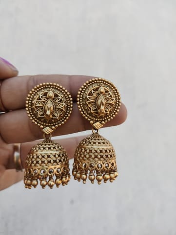 Peacock earrings