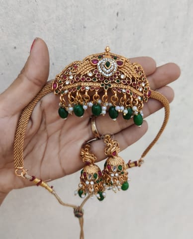 Peacock choker set