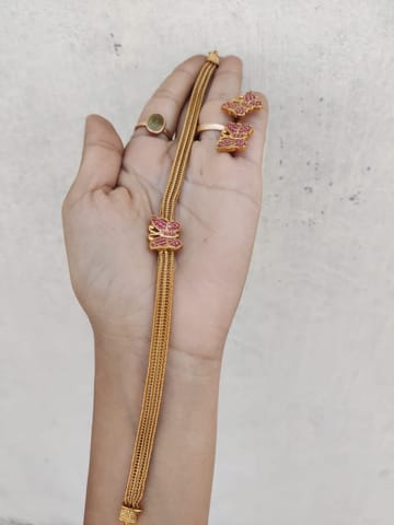 Cz choker butterfly