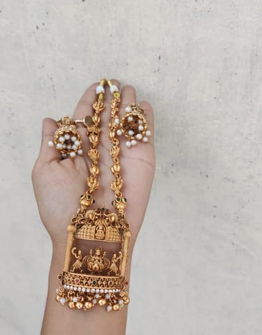 Lakshmi temple necklace 2