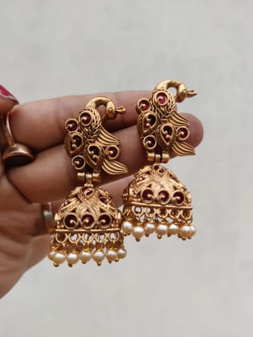 Peacock earrings Jhumka