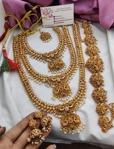 Three layer semi bridal set