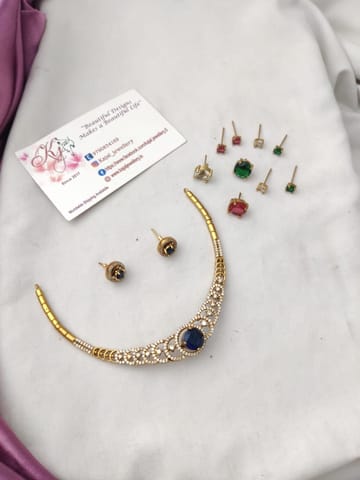American diamond ad necklace