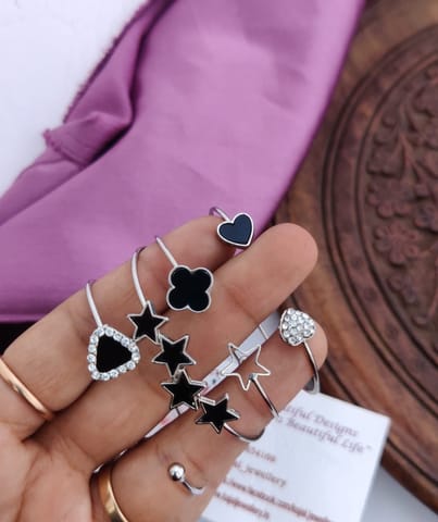 Black oxidised bracelet