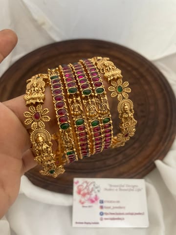 Set of temple bangles 6