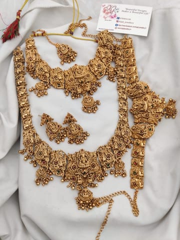 Temple Lakshmi semi bridal set