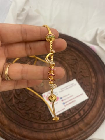 Gold plated peacock chain