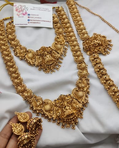 Golden semi bridal set