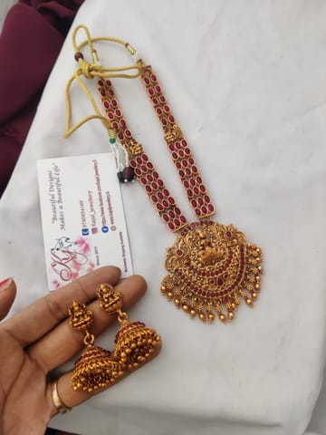 Ruby necklace set