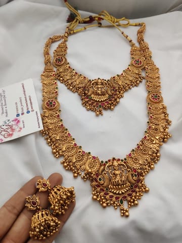 Golden semi bridal set