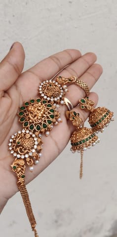 Temple choker set Jhumka
