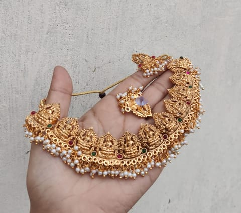 Lakshmi temple necklace