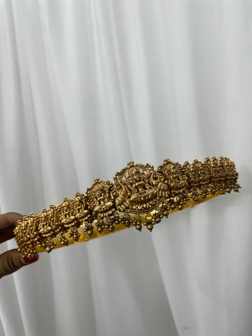 Golden plain heavy temple antique belt