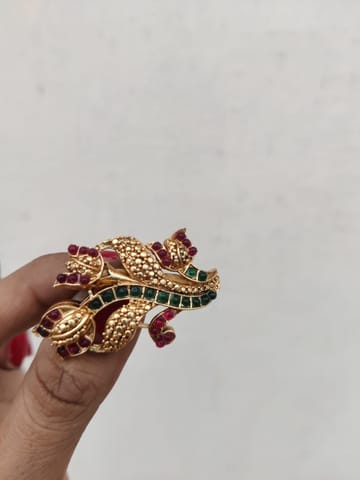 Saree pin peacock