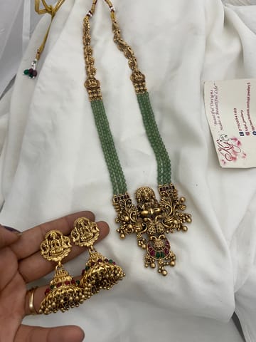 Temple green beads set