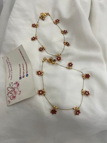 Stone Deepa Balu anklets