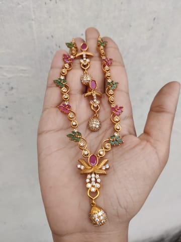 Cz simple necklace Multi