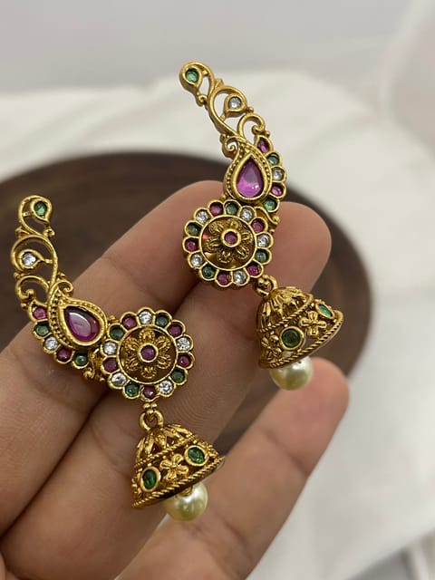 Cz mini earcuff model golden