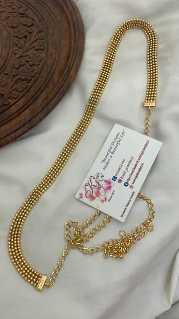 Gold beaded hip belt 2