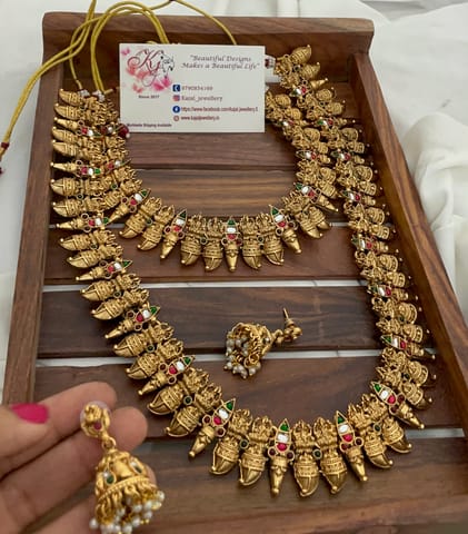 Lakshmi mango temple semi bridal set