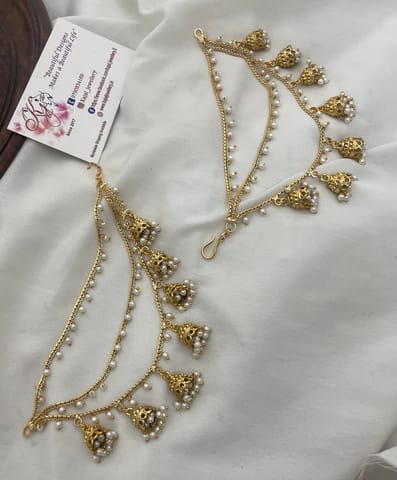 Golden Mattel earrings set
