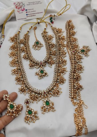Guttapusulu semi bridal set with belt