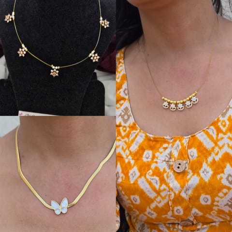 Simple ad necklace set elegant