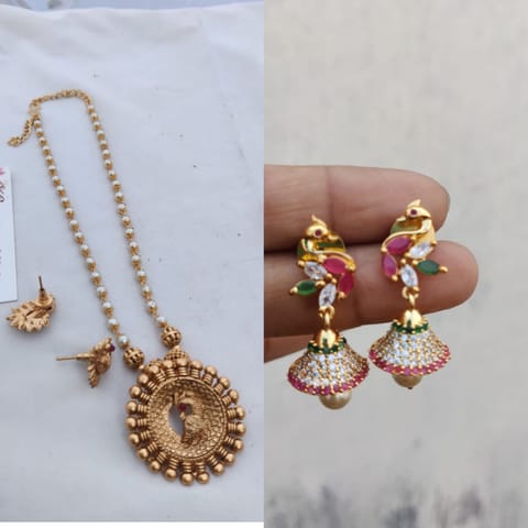 Peacock set with Jhumka