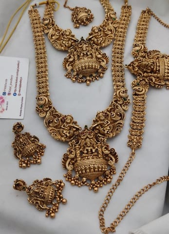 Temple Lakshmi semi bridal set
