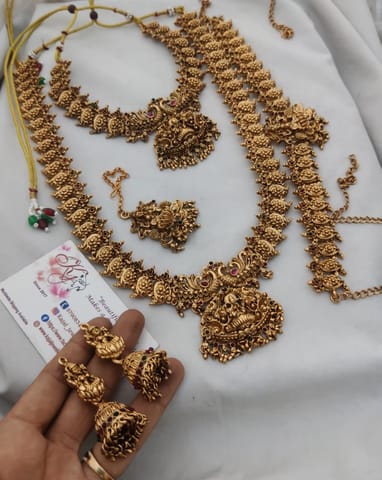 Temple Lakshmi semi bridal set